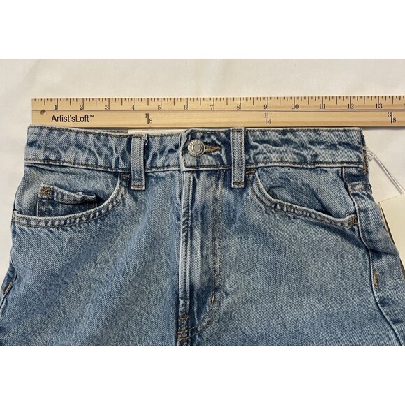 NWT H&M Ultra High Rrise Wide Leg Jeans Size 0 - Picture 12 of 16